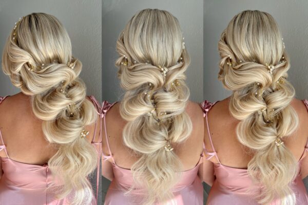 Romantic  Down Style  with a Hair Vine